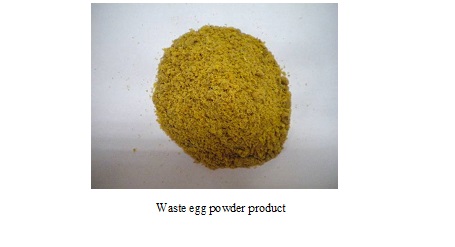 Waste egg powder product